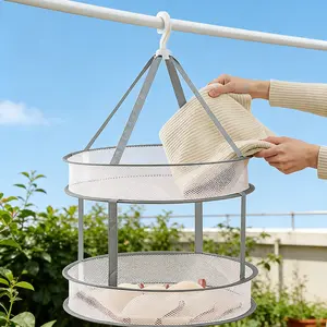 Foldable Clothes Drying Rack, Laundry Basket & Dryer Net, Prevents Deformation, Multi-Angle Design, Ideal for Sweaters & Woolen Clothing