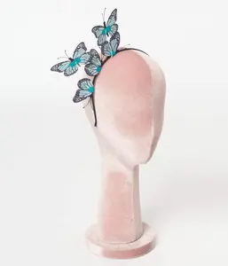 Teal & Black Butterfly Headband