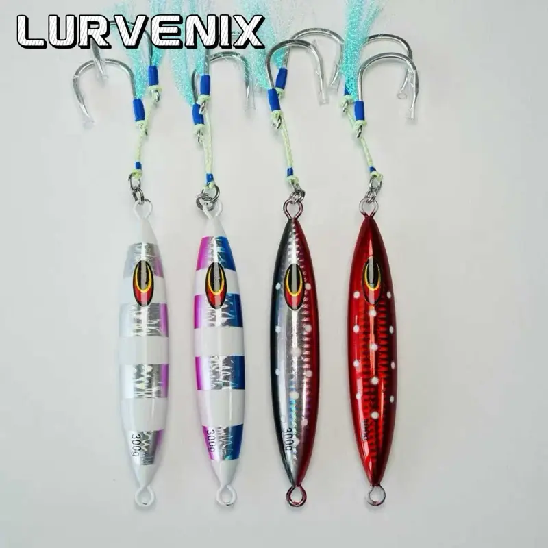200g-500gLURVENIX Tuna Bomb Slow Pitch Fishing Jig