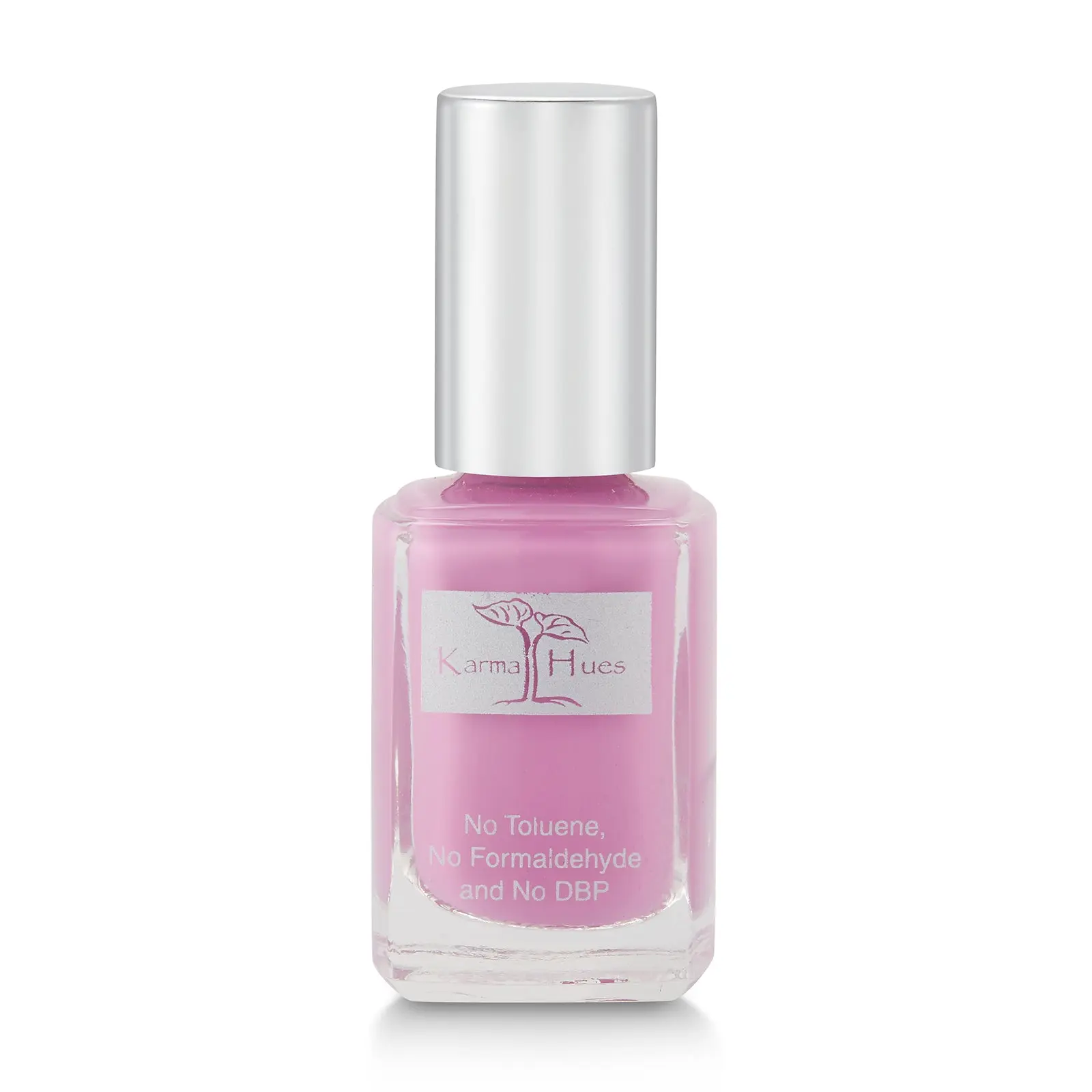 Karma Naturals Lala Lilac Nail Polish - Fast Drying, Chip Resistant, Vegan, Gentle, Eco-Friendly, 21-Free Plant-Based Formula for Manicure, Nail Art, 0.43 fl oz Glass Bottle