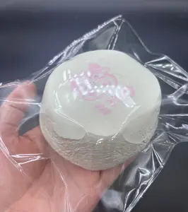 Water x cream super soft strawberry cake with cow deco taba squishy