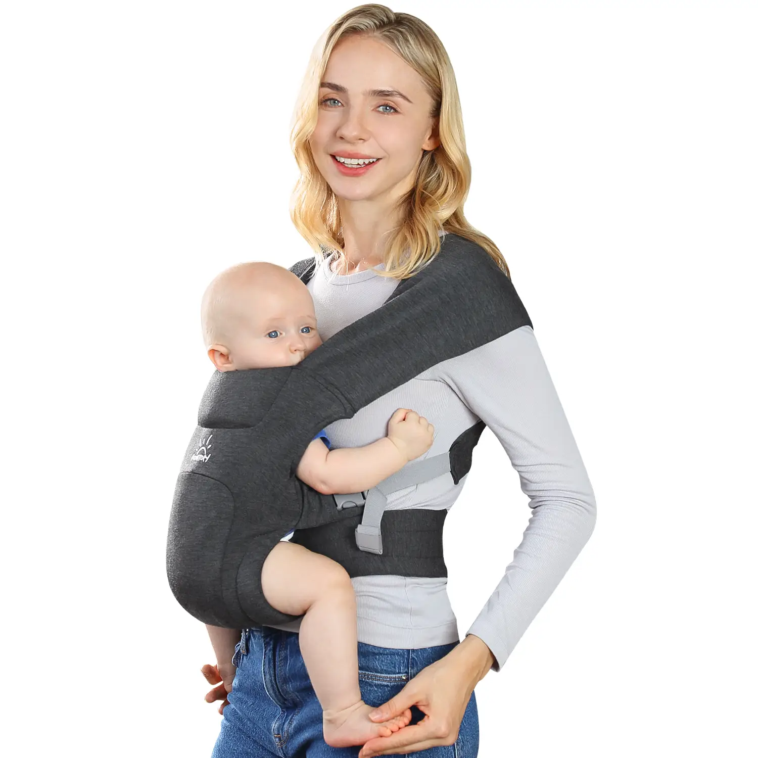 MOMTORY Baby Wrap Carrier, Newborn to Toddler, Baby Wrap Carrier for Ergonomic, Cozy and Lightweight Infant Carrier for 7-25lbs, Ideal for Hands-Free
