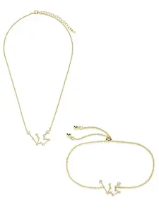 'When Stars Align' Constellation Necklace and Bracelet Set 'When Stars Align' Constellation Necklace and Bracelet Set