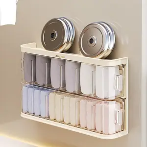 Colourtree Socks Underwear Organizer, Underwear Storage Wall Box, Lingerie Storage Box Wall Mount Hanging Closet Bra Organizer, Multi-Functional Closet Storage