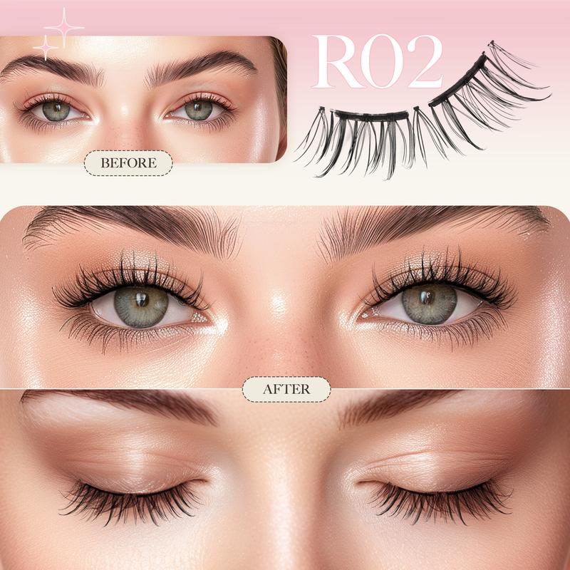 Lashview Soft Magnetic Lash Kit with Applicator No Glue or Eyeliner Needed, Lightweight Natural Makeup Eyelashes