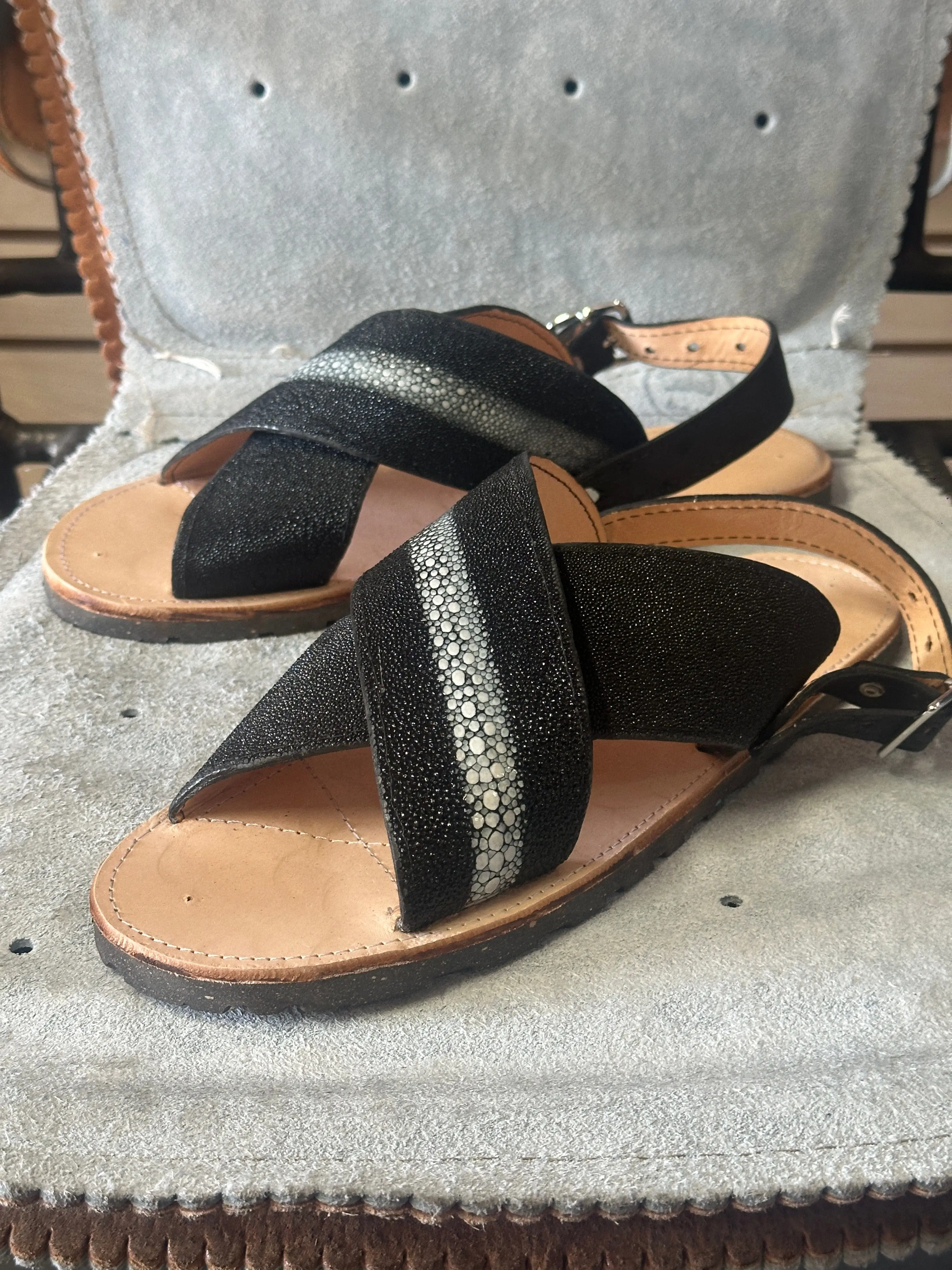Stingray /  Mantarraya Completa Cruzado Huarache - Leather Sandal