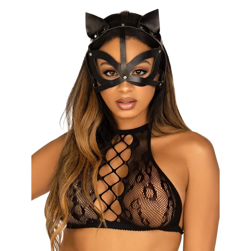Studded Cat Mask