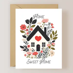 Home Sweet Home Card, Housewarming Card