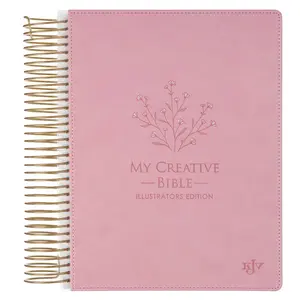 Pink Faux Leather Hardcover My Creative Bible Illustrators Edition