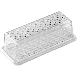 Craft Select Plastic Butter Dish, 7 Inches In Length, Clear