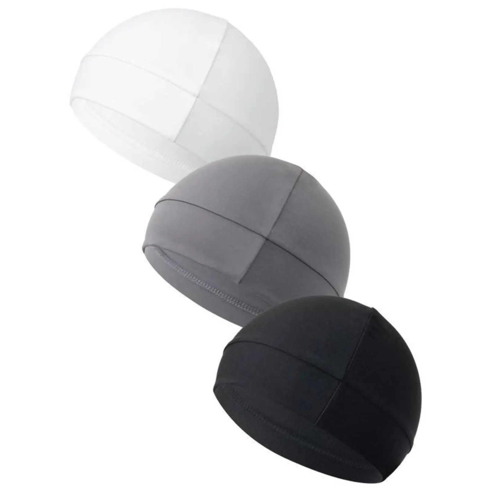 Unisex Plain Color Multifunctional Skull Caps, 2025 Summer Sportive Beanie Fitted Hat for Men & Women, Stretchy Helmet Liner Hat, Biking Accessory for