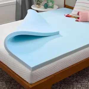 Gel Memory Foam Mattress Topper - Cooling & Plush Comfort