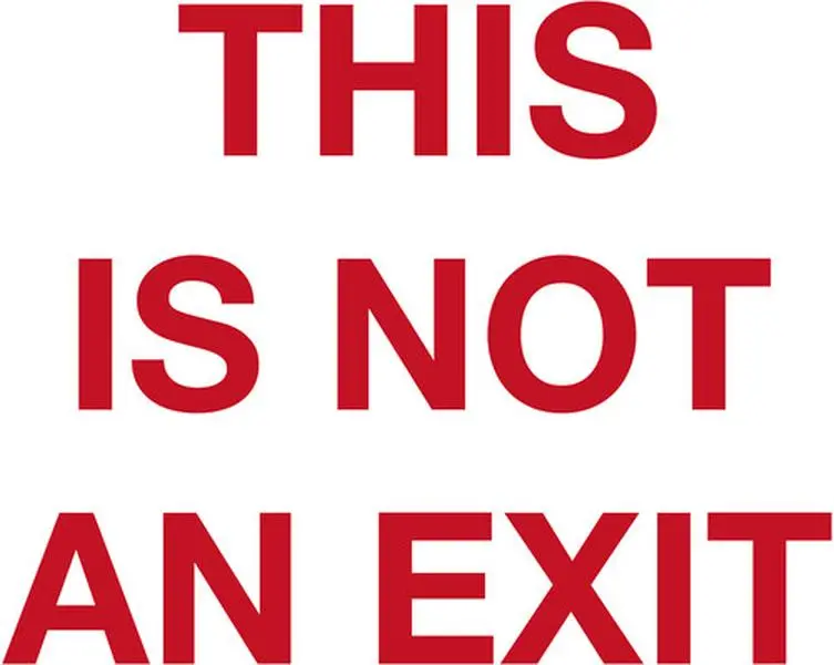 This Is Not An Exit - Translucent Blood Red - Backfires - Record Album, Vinyl LP
