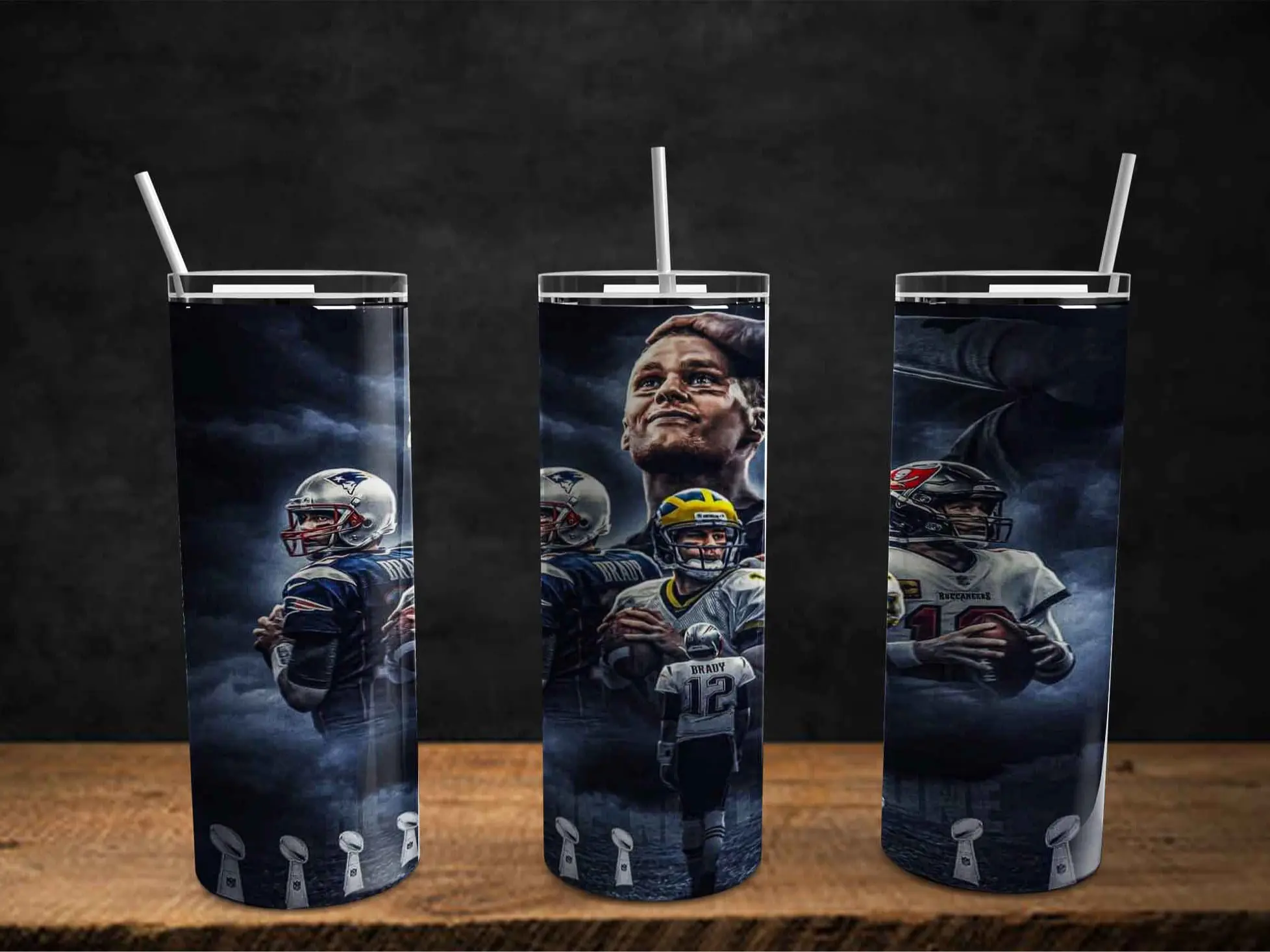 Tom Brady 20oz tumbler  Cup Stainless Steel