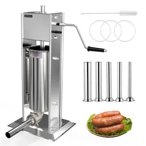 [FLASH SALE] ROVSUN 11 lbs Manual Sausage Stuffer with 5 Stuffing Tubes