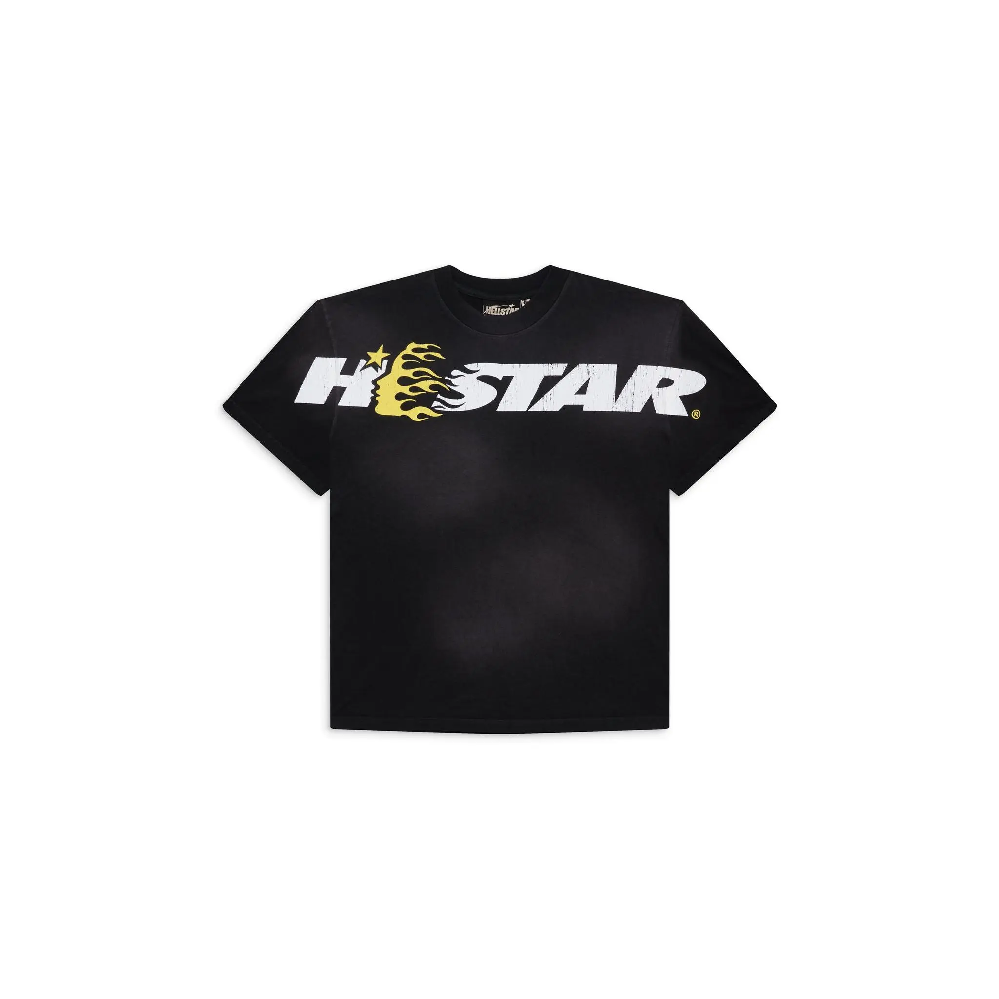 Hellstar Cartoon Logo Black / Yellow T-Shirt