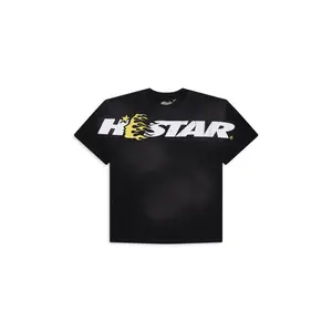 Hellstar Cartoon Logo Black / Yellow T-Shirt