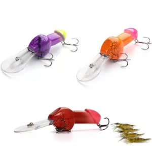 3Pcs Funny Fishing Lures 3D Swimming Bait for Freshwater & Saltwater Topwater Lure Bass Lures Fishing Gear Spinner Fishing Hook for Beginners Amateurs and Professionals
