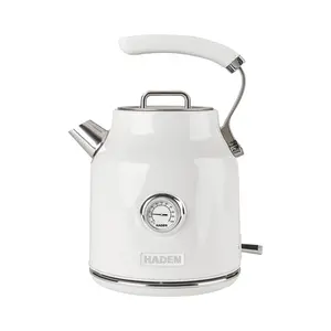Haden Dorset 1.7 Liter Electric Water Kettle w/ 360-Degree Base, Ivory & Chrome