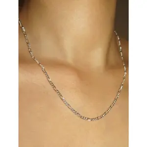 925 STERLING SILVER FIGARO CHAIN