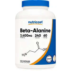 Nutricost Beta-Alanine Capsules 3400mg, 240 Capsules (60 Servings)