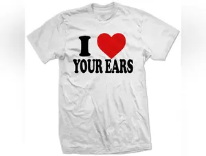 President CREEPY JOE BIDEN "I LOVE YOUR EARS" Heart little girl's Ear WTF SHIRT