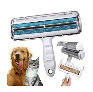 Sol Paws Pet Hair Remover for Dog Cat Animals- Multi-Surface Lint Roller for Pet Hair- Eco-Friendly Reusable Lint Roller- Portable- Cat and Dog Must Have Blue