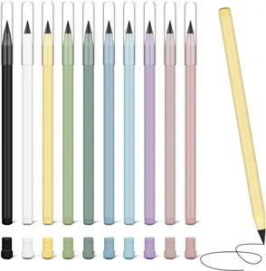 5 PCS Inkless Pencil, Everlasting Pencil Infinity Pencil with Eraser, Reusable Infinite Pencil, Endless Pencil Forever Pencils Home Office School Writing Drawing