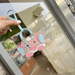 [NEW] Cute Elephant Mini Bag – PU Leather Cartoon Animal Handbag