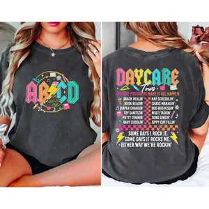 Retro Daycare Black Shirt, Daycare Tour Shirt,Daycare Worker Gift,Cute Daycare Staff Crew,Childcare Provider Shirt,Toddler Teacher