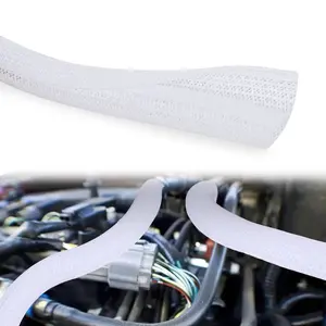 Nilight 10ft-1/2inch White Cable Management Sleeves