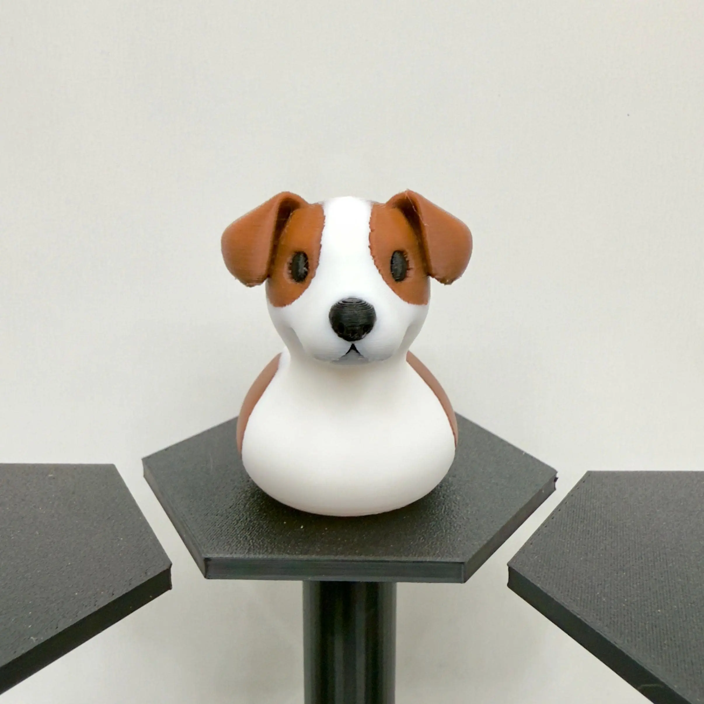 Jack Russell Terrier Duck Figurine 3D Printed Dog Lover Collectible Dashboard Duck Cruise Cabin Gift Durable PLA Plastic