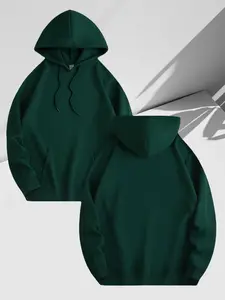 Men's Fleece Hoodie Sweatshirt, Soft Comfortable Fleece Lining, Perfect for Cold Weather, Fashion Casual Style, Daily Wear