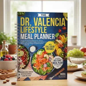 The Dr. Valencia 1500 Calorie Diet Plan | 60 Day Recipe Book with Whole Food Meals, Low Carb Style Ideas, Shopping Guides, Storage Tips, Reheating Notes, Keto Starter Bonus & Daily Meal Planning Support