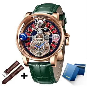 2025 PINDU DESIGN Men Watches Top Brands Luxury Celestial Series Roulette Creative Watch Quartz Wristwatch