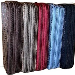 Multi-Zip Organizer Wallet Wristlet Compact & Versatile with Multiple Zip Compartments for Daily Use and Easy Carrying
