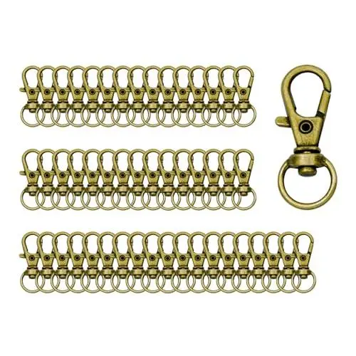 Bronze 50pcs Length: 1.26inch(32mm) Insi