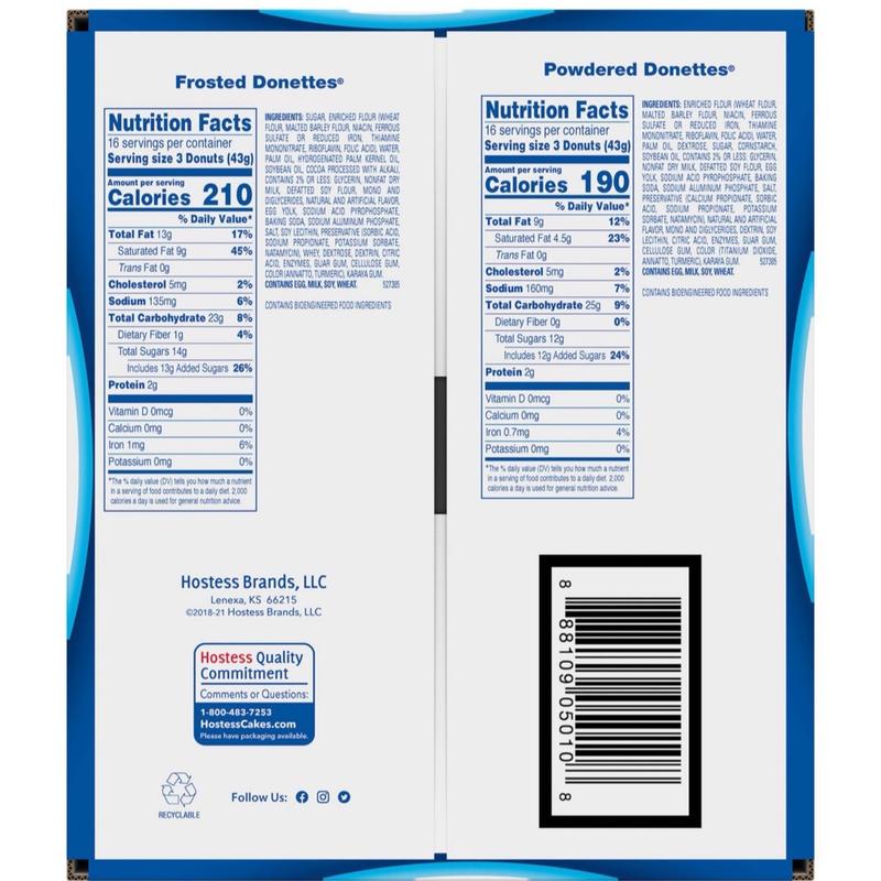 Variety Pack Donuts, Snack Size, 1.5 Oz., 32 Pk. - Assorted Flavors