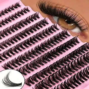 200 Clusters 40D Curl Lash Extension, D Curl Shape, 8-16mm Length, Mixed Lengths, DIY Eyelash Transplant Lash Clusters, Eyelash Extensions, Eye Lash Clusters,Individual Eyelashes,Lashes,Fake Lashes, Cosmetic