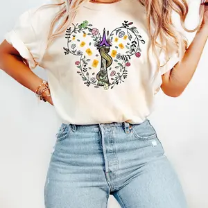 Tangled T-Shirt, Rapunzel's Tower shirt, Princess Castle Mouse Floral Sweatshirt, Matching Family Vacation Tee