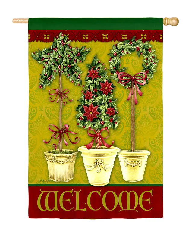 Evergreen Enterprises 141444 Garden Size Flag - Welcome Christmas Season