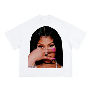 Nickiiii Mainajjj Big Face Tee - Trendy Graphic for Rap Fans