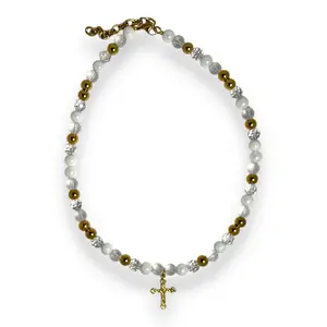 Bloodline Handmade 18-20" Beaded Necklace Stainless Steel Hypoallergenic Tarnish Resistant Necklace for Men Fever Dreamz