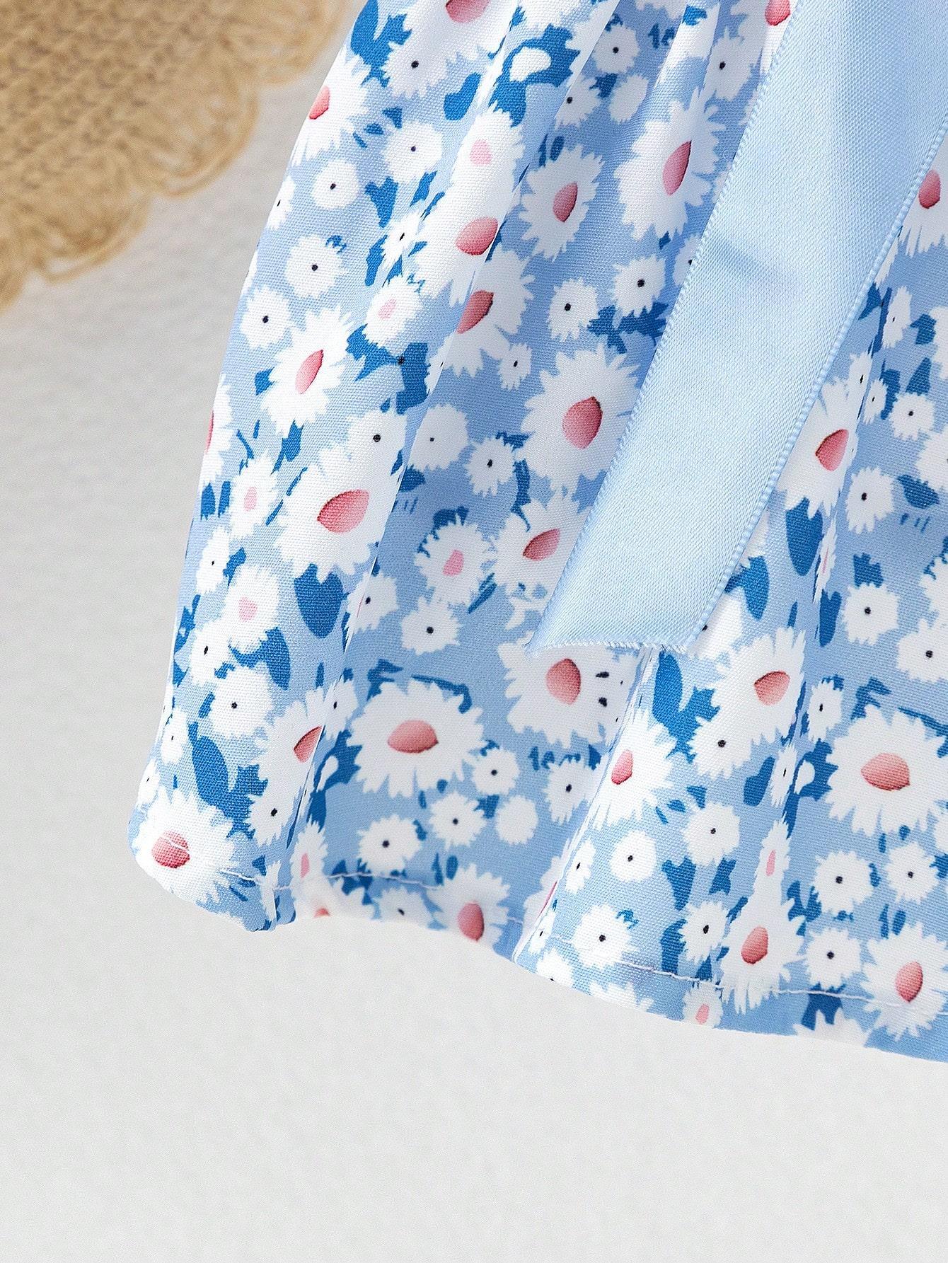 Pet Clothes Dress Dog Cat Rabbit Cute Dress Summer Bow Floral Yorkshire Terrier Maltese Teddy Bichon Bear Pomeranian Bulldog For Daily Use A114