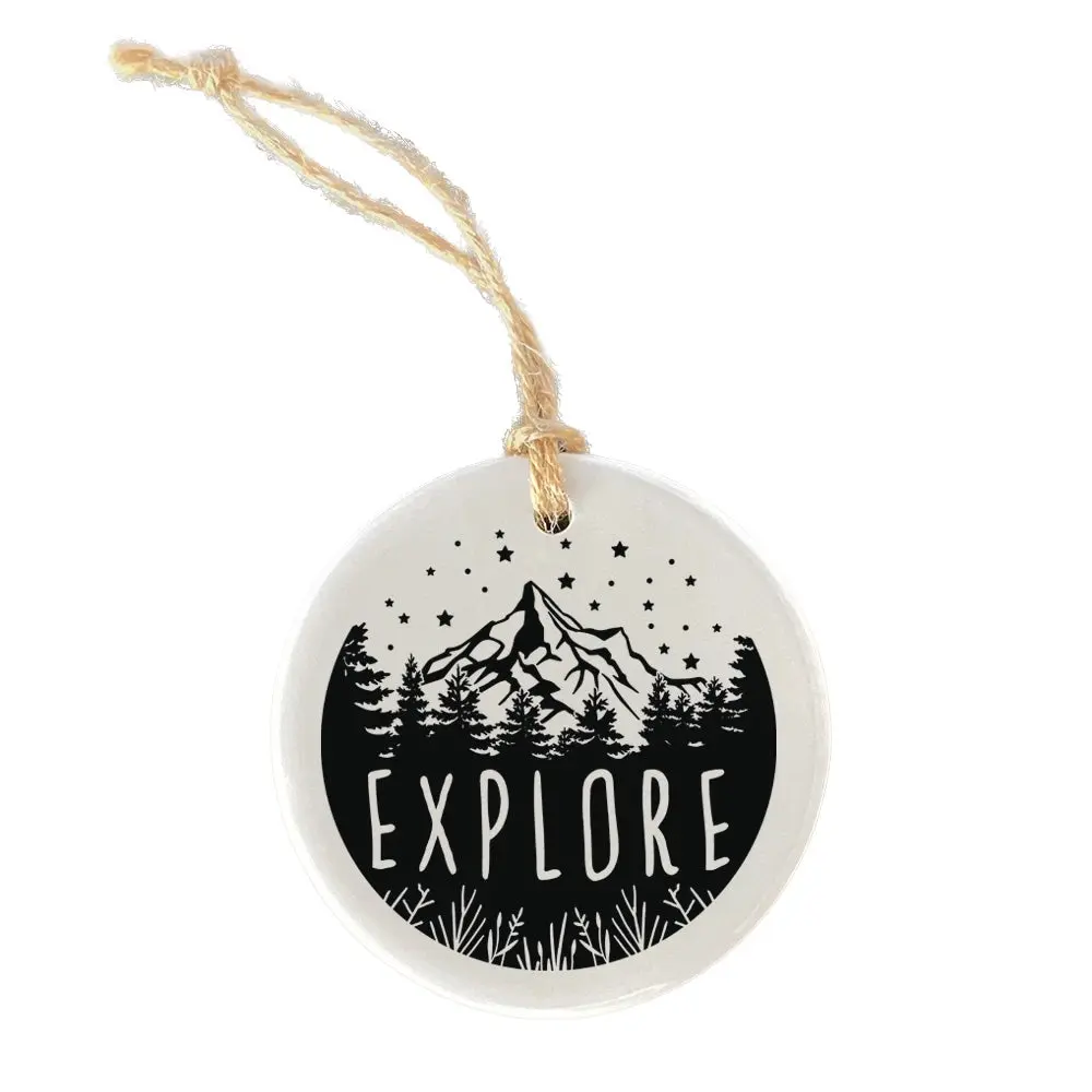 Explore - Travel Ornament - Trip Reveal Gift