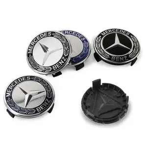 4PCS 75MM Car Wheel Center Hub Caps For Mercedes Benz AMG A C GLC GLA W205 W204 W203 W212 W211 W213 W210 W164 A1714000025
