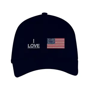 I Love America Trucker Hat – Eco-Friendly, Adjustable, Breathable Design