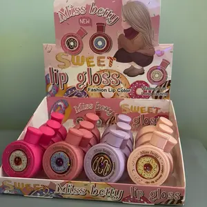 Miss Betty Sweet Lip Gloss Set of 4 - Fashion Lip Color Waterproof Long Lasting Lipstick Makeup