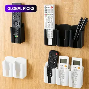 Wall-Mounted Remote Control Holder, Controller Holder, 2 Counts Multipurpose Remote Control Storage Box, Multifunctional Storage Rack for Home and Office, Organiser #TOP PICKS