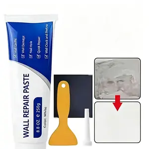 [All-in-One] Eco-Friendly Wall Repair Paste | Waterproof & Mold-Proof Putty Primer ️ Adhesive Handheld Sprayer Kit velcro Interior rubber
